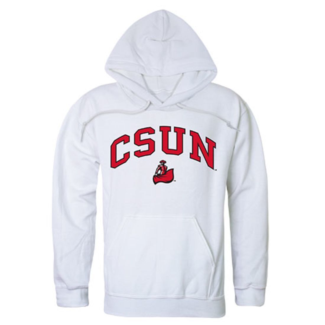 CSUN California State University Northridge Matadors Campus Hoodie Sweatshirt White-Campus-Wardrobe