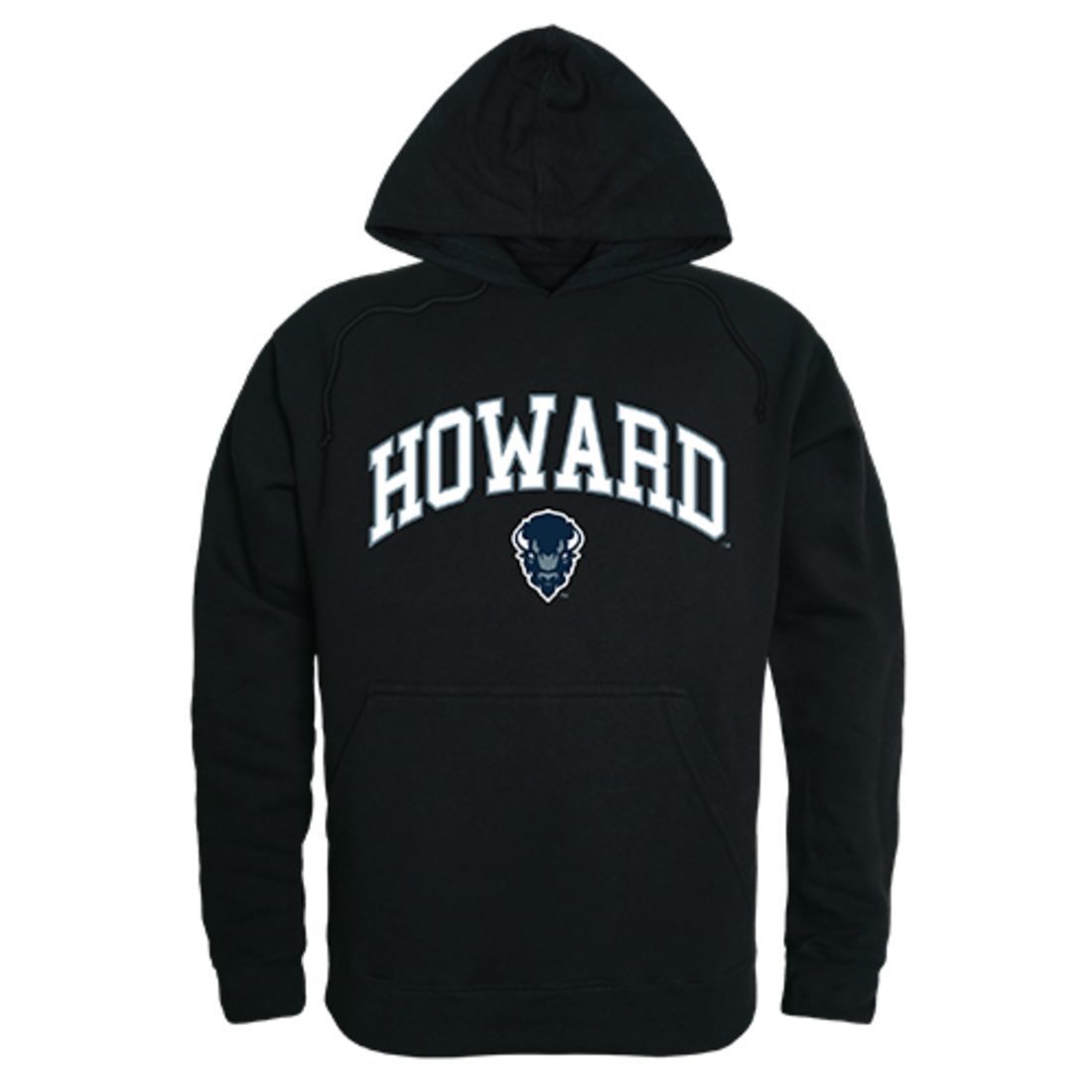 Howard University Bison Campus Hoodie Sweatshirt Black-Campus-Wardrobe