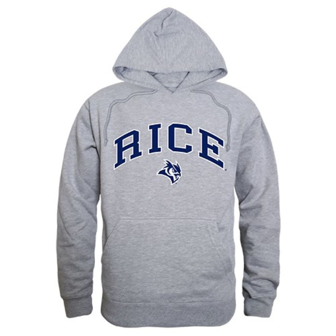 Rice University Owls Campus Hoodie Sweatshirt Heather Grey-Campus-Wardrobe