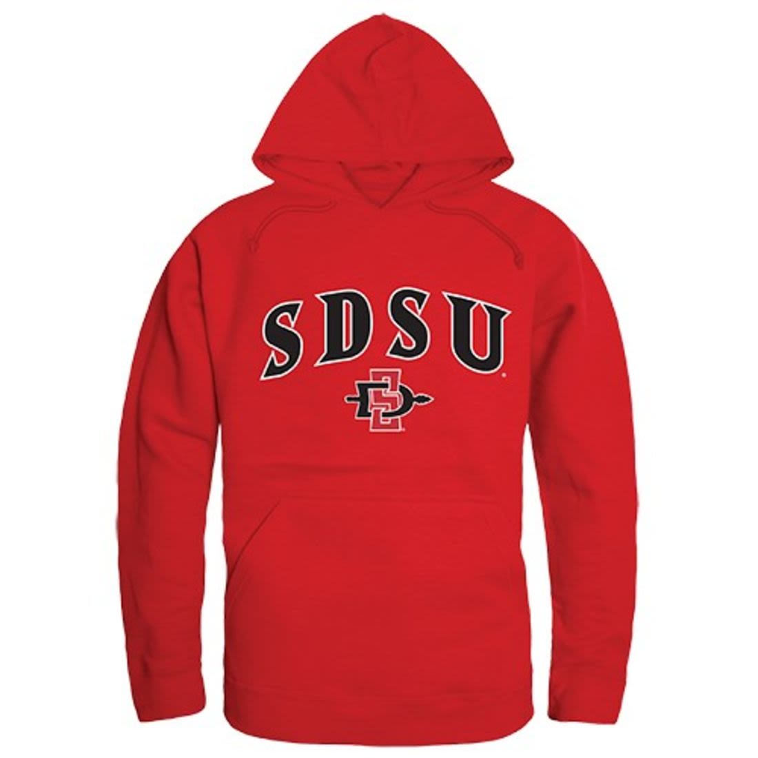 SDSU San Diego State University Aztecs Campus Hoodie Sweatshirt Red-Campus-Wardrobe