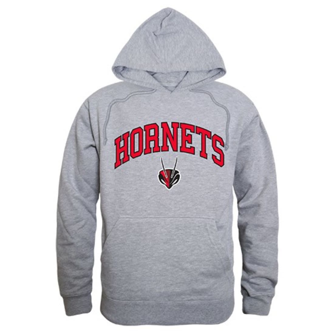 Lynchburg College Hornets Campus Hoodie Sweatshirt Heather Grey-Campus-Wardrobe