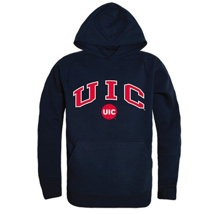 University of Illinois at Chicago Flames Campus Hoodie Sweatshirt Navy-Campus-Wardrobe