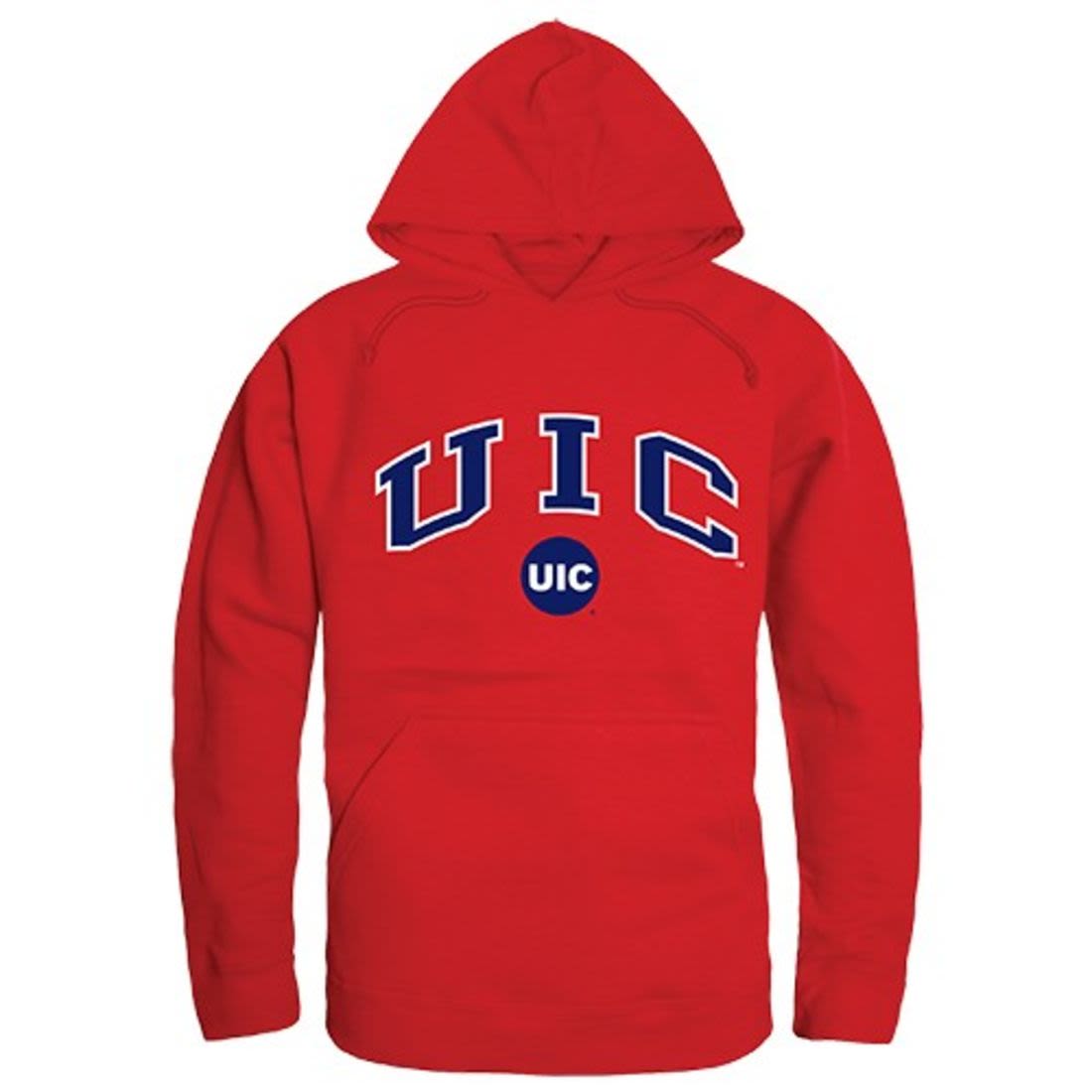 University of Illinois at Chicago Flames Campus Hoodie Sweatshirt Red-Campus-Wardrobe