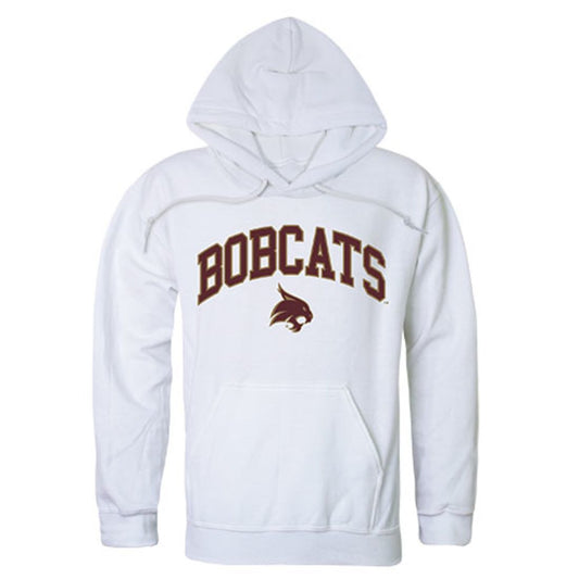 Texas State University Boko the Bobcat Campus Hoodie Sweatshirt White-Campus-Wardrobe