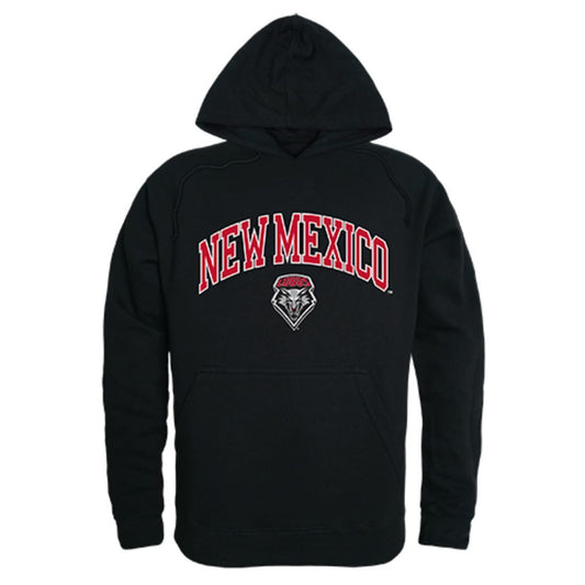 University of New Mexico Lobo Louie Campus Hoodie Sweatshirt Black-Campus-Wardrobe