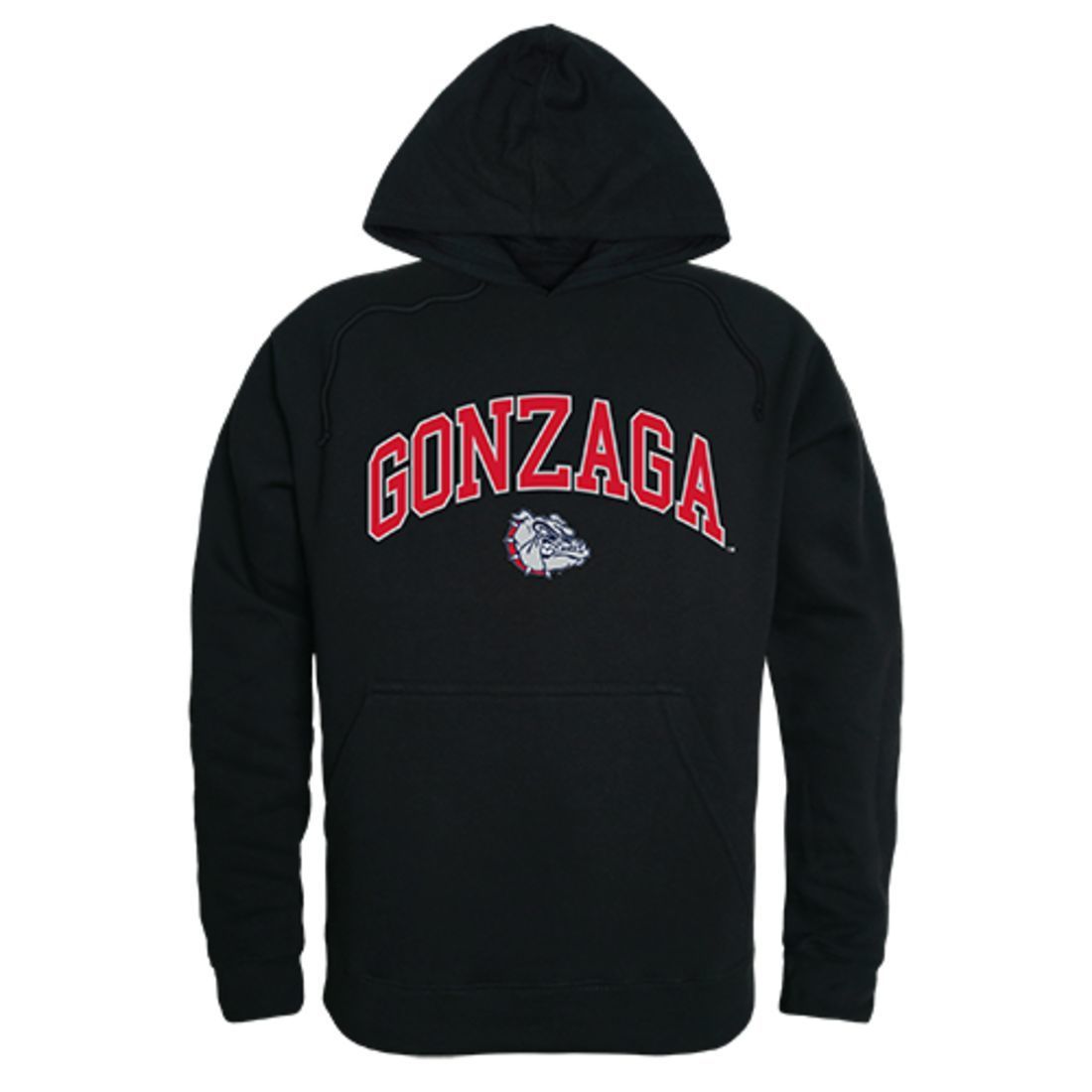Gonzaga University Bulldogs Campus Hoodie Sweatshirt Black-Campus-Wardrobe