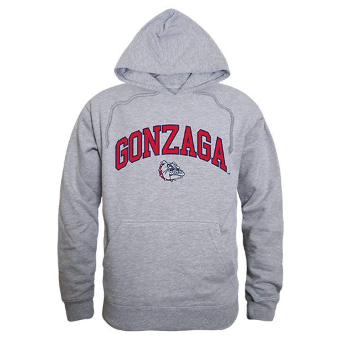 Gonzaga University Bulldogs Campus Hoodie Sweatshirt Heather Grey-Campus-Wardrobe