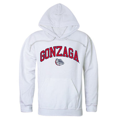 Gonzaga University Bulldogs Campus Hoodie Sweatshirt White-Campus-Wardrobe