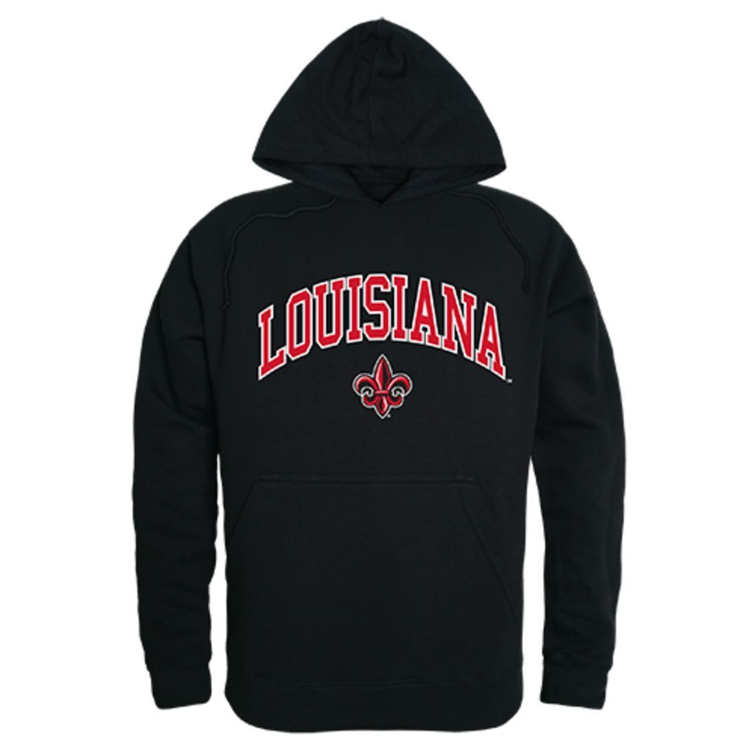 University of Louisiana at Lafayette Ragin' Cajuns Campus Hoodie Sweatshirt Black-Campus-Wardrobe