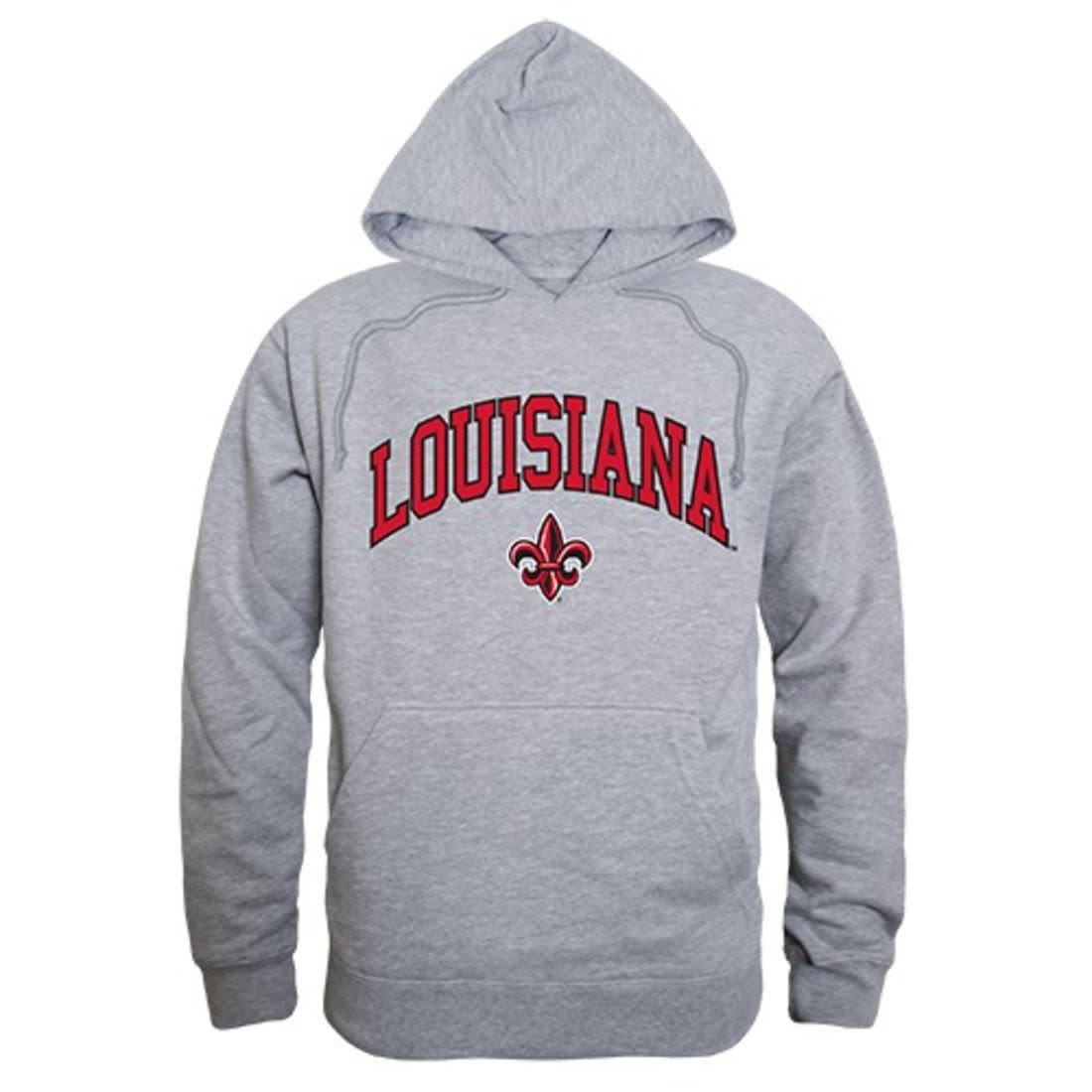 University of Louisiana at Lafayette Ragin' Cajuns Campus Hoodie Sweatshirt Heather Grey-Campus-Wardrobe