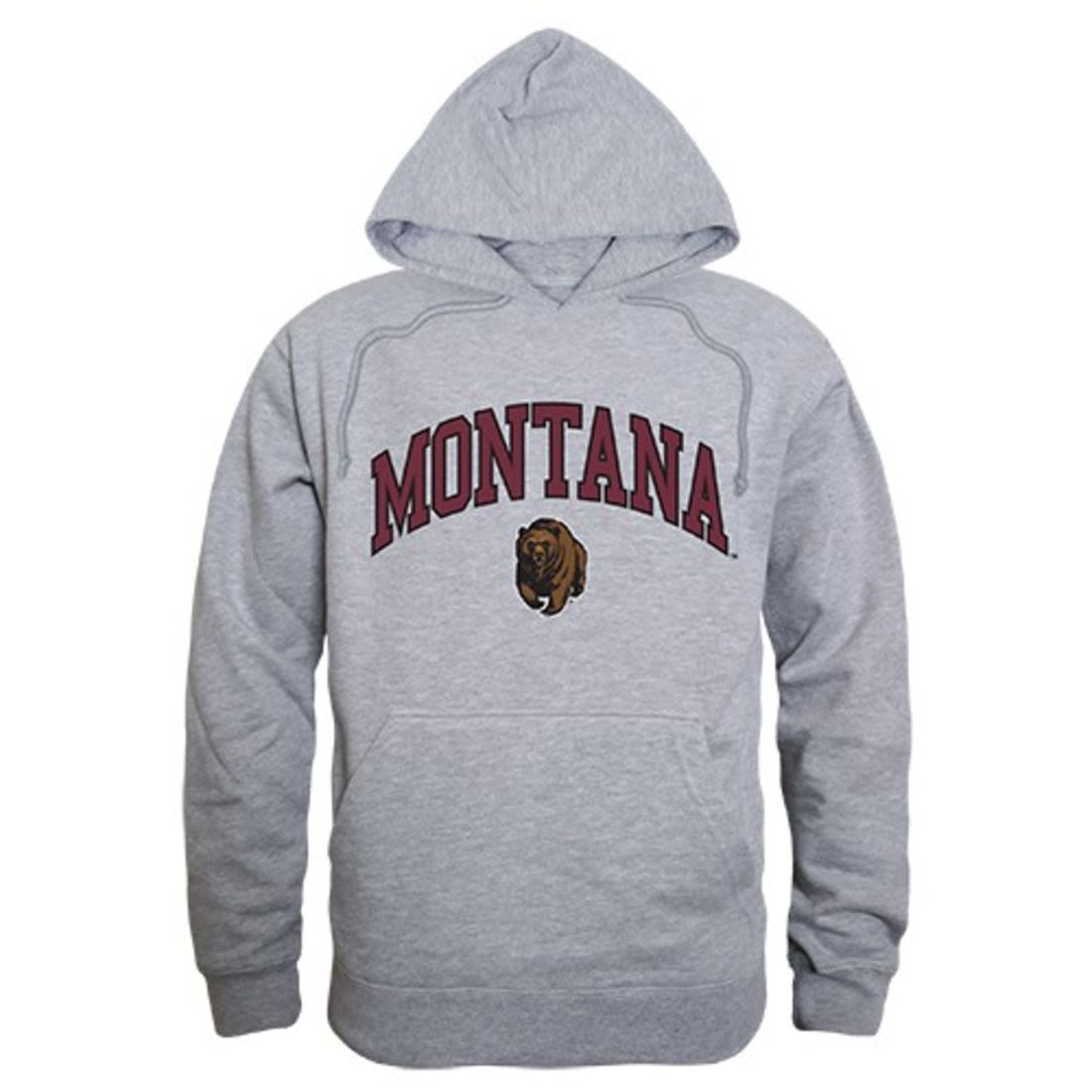 University of Montana Grizzlies Campus Hoodie Sweatshirt Heather Grey-Campus-Wardrobe