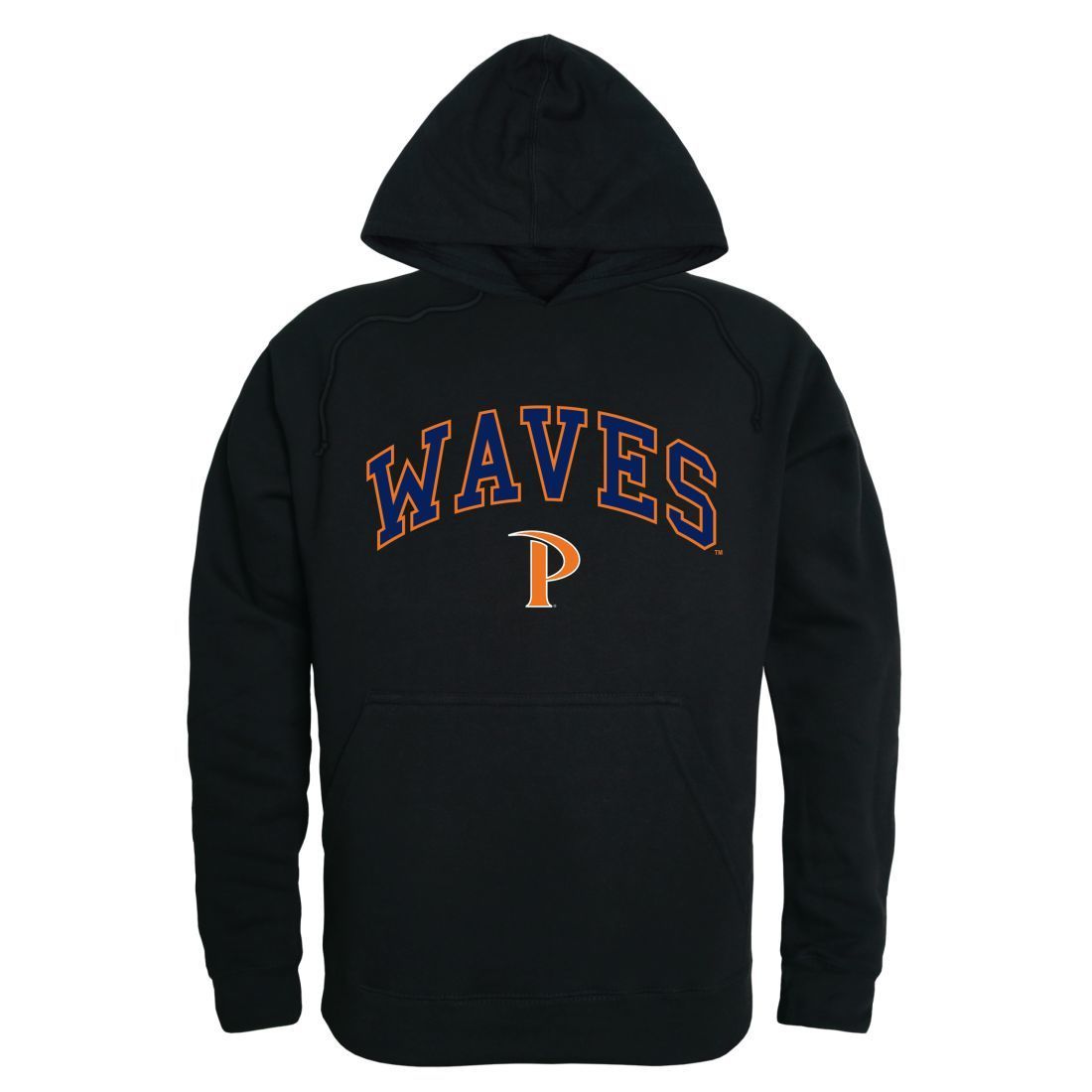 Pepperdine University Waves Campus Hoodie Sweatshirt Black-Campus-Wardrobe