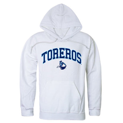 University of San Diego Toreros Campus Hoodie Sweatshirt White-Campus-Wardrobe