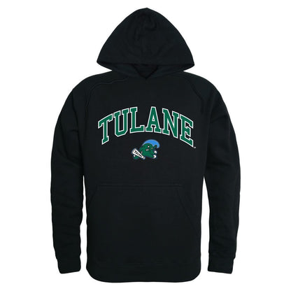 Tulane University Green Wave Campus Hoodie Sweatshirt Black-Campus-Wardrobe