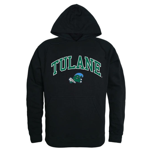 Tulane University Green Wave Campus Hoodie Sweatshirt Black-Campus-Wardrobe
