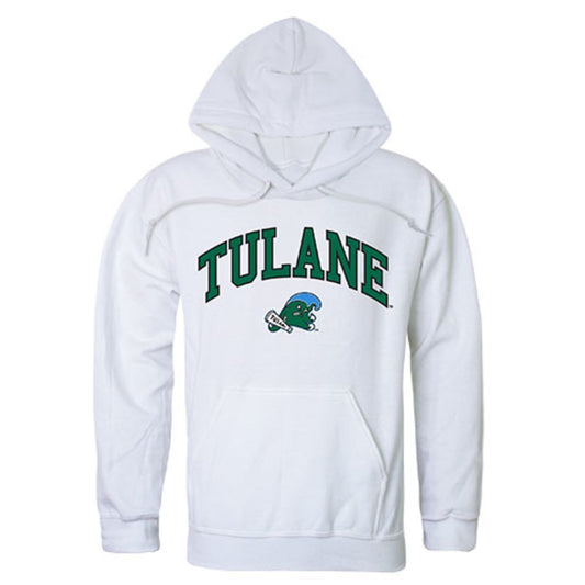 Tulane University Green Wave Campus Hoodie Sweatshirt White-Campus-Wardrobe