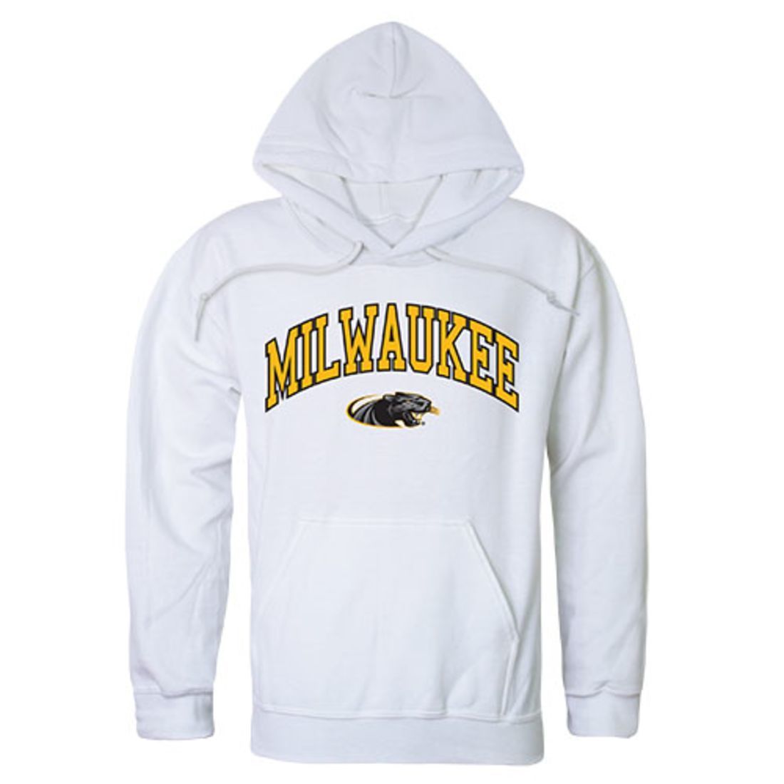 University of Wisconsin Milwaukee Panthers Campus Hoodie Sweatshirt White-Campus-Wardrobe