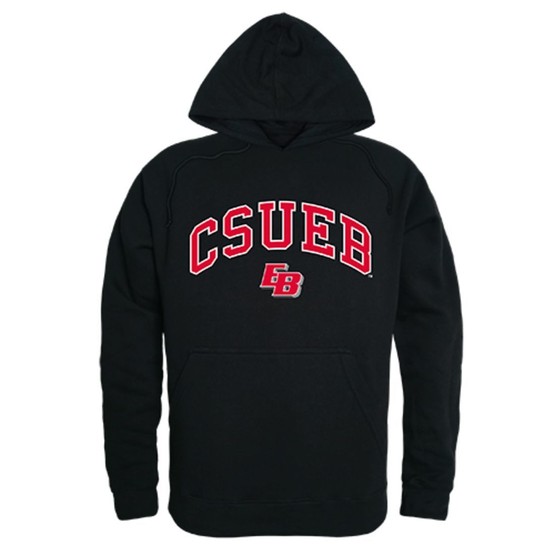 California State University, East Bay Pioneers Campus Hoodie Sweatshirt Black-Campus-Wardrobe