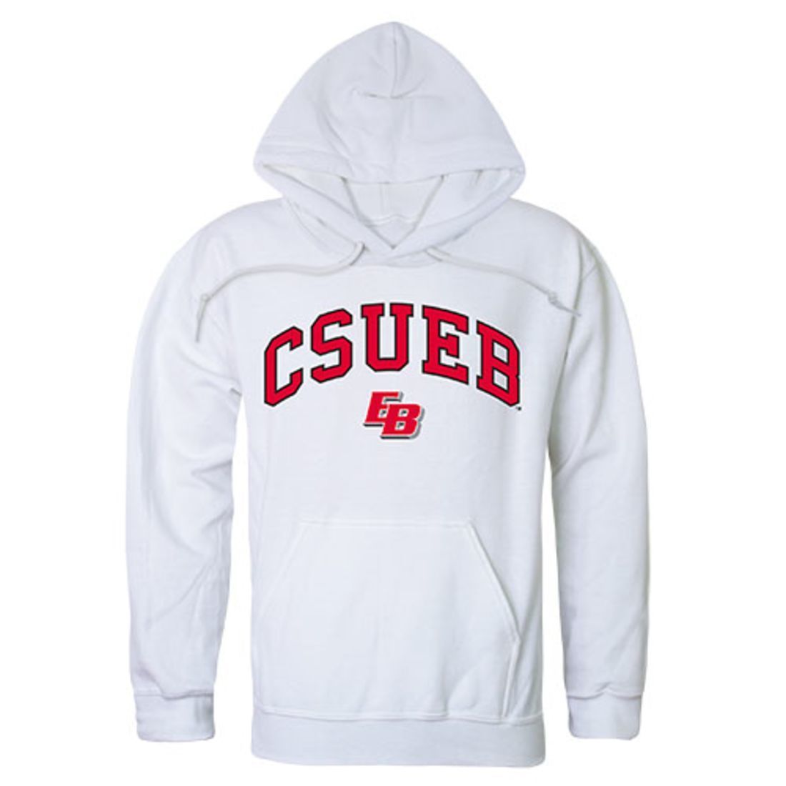 California State University, East Bay Pioneers Campus Hoodie Sweatshirt White-Campus-Wardrobe