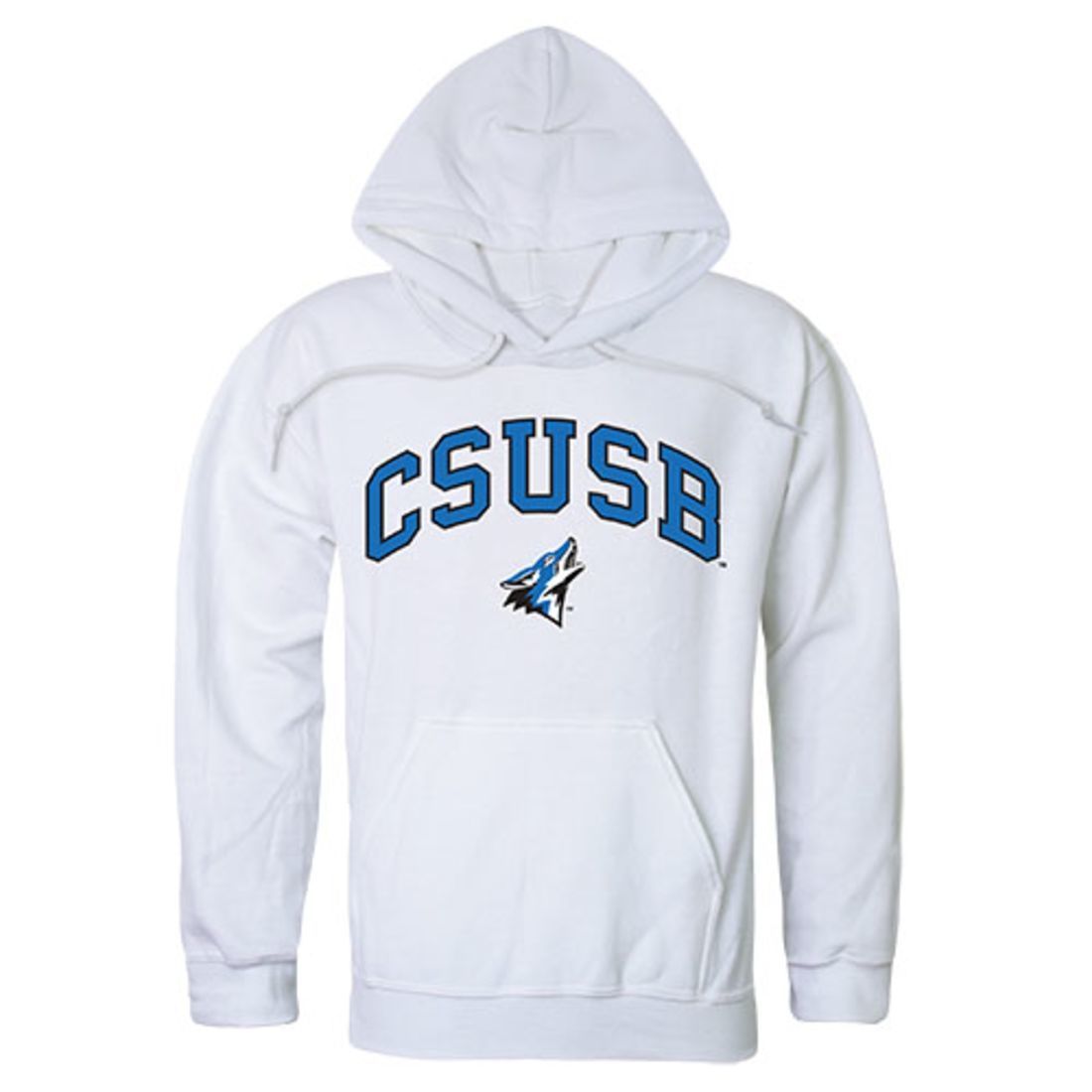 Cal State University, San Bernardino Coyotes Campus Hoodie Sweatshirt White-Campus-Wardrobe