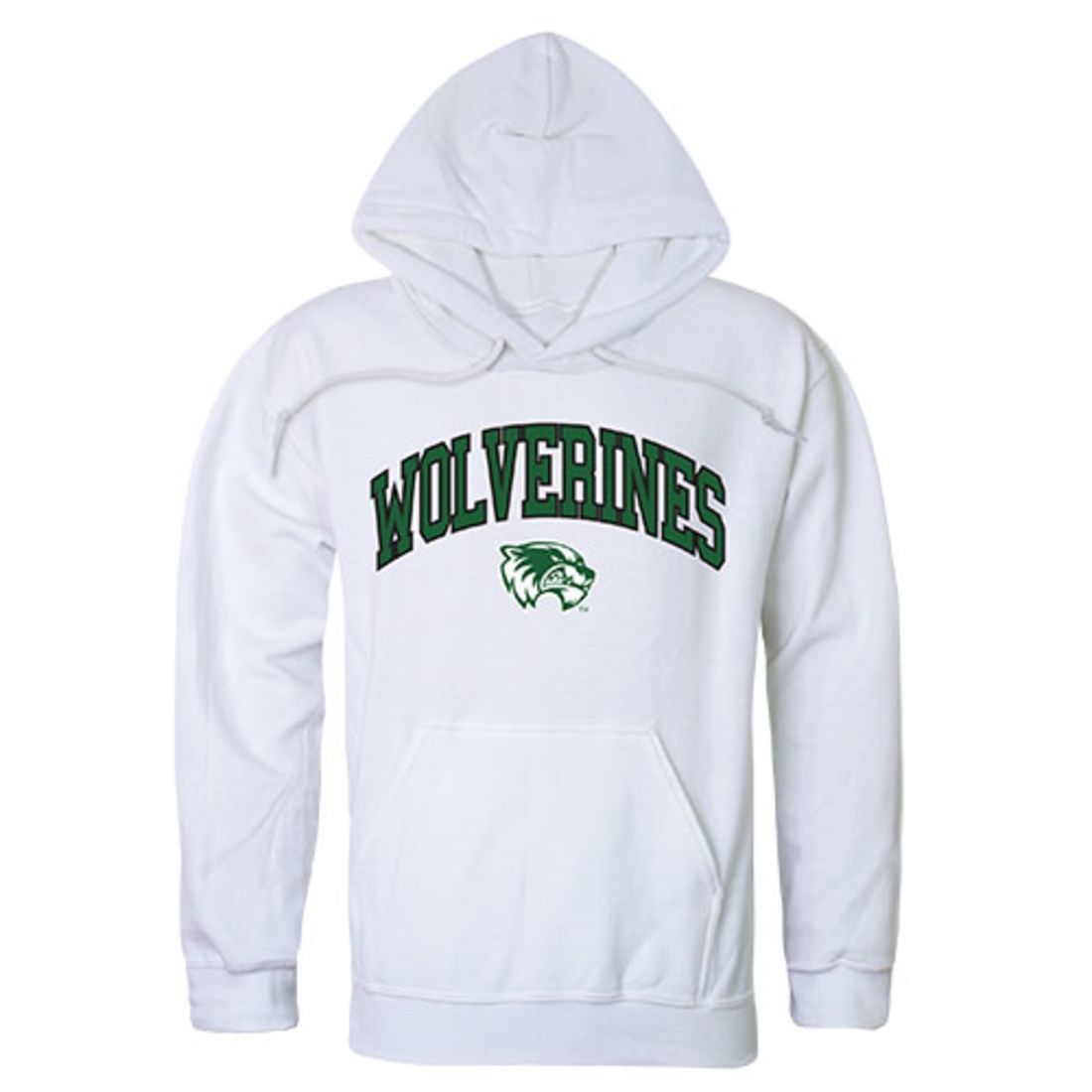 Utah Valley University Wolverines Campus Hoodie Sweatshirt White-Campus-Wardrobe