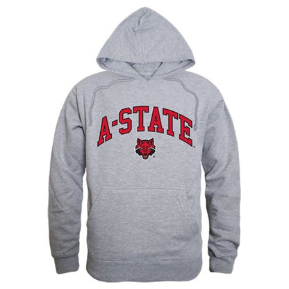 Arkansas State University Red Wolves Campus Hoodie Sweatshirt Heather Grey-Campus-Wardrobe