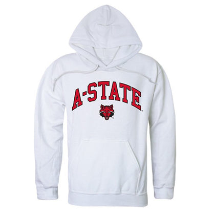Arkansas State University Red Wolves Campus Hoodie Sweatshirt White-Campus-Wardrobe