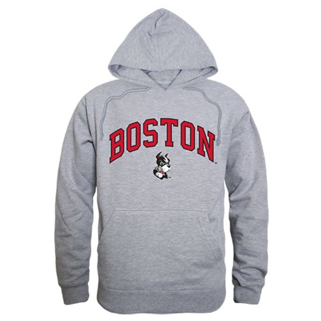 Boston University TerriersÊ Campus Hoodie Sweatshirt Heather Grey-Campus-Wardrobe