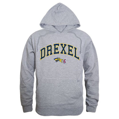 Drexel University Dragons Campus Hoodie Sweatshirt Heather Grey-Campus-Wardrobe