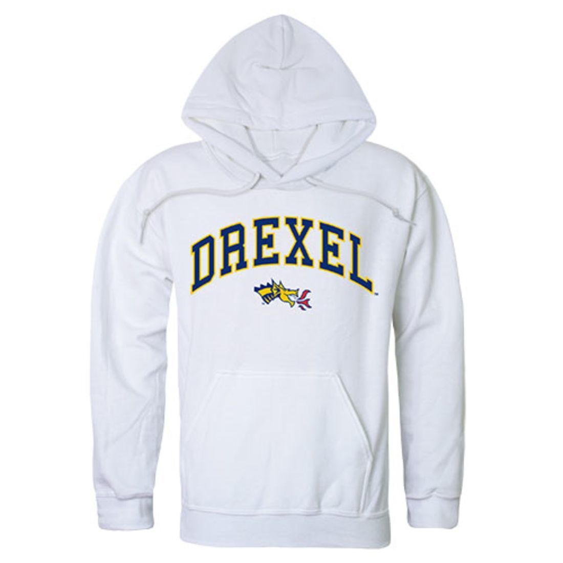 Drexel University Dragons Campus Hoodie Sweatshirt White-Campus-Wardrobe