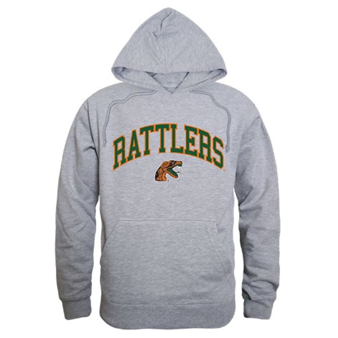 Florida A&M University Rattlers Campus Hoodie Sweatshirt Heather Grey-Campus-Wardrobe