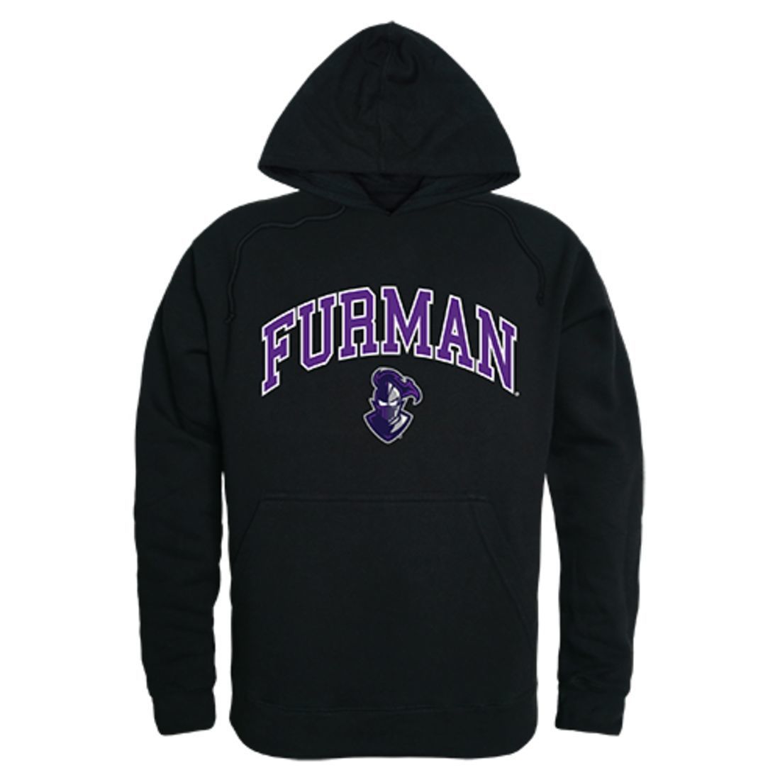 Furman University Paladins Campus Hoodie Sweatshirt Black-Campus-Wardrobe