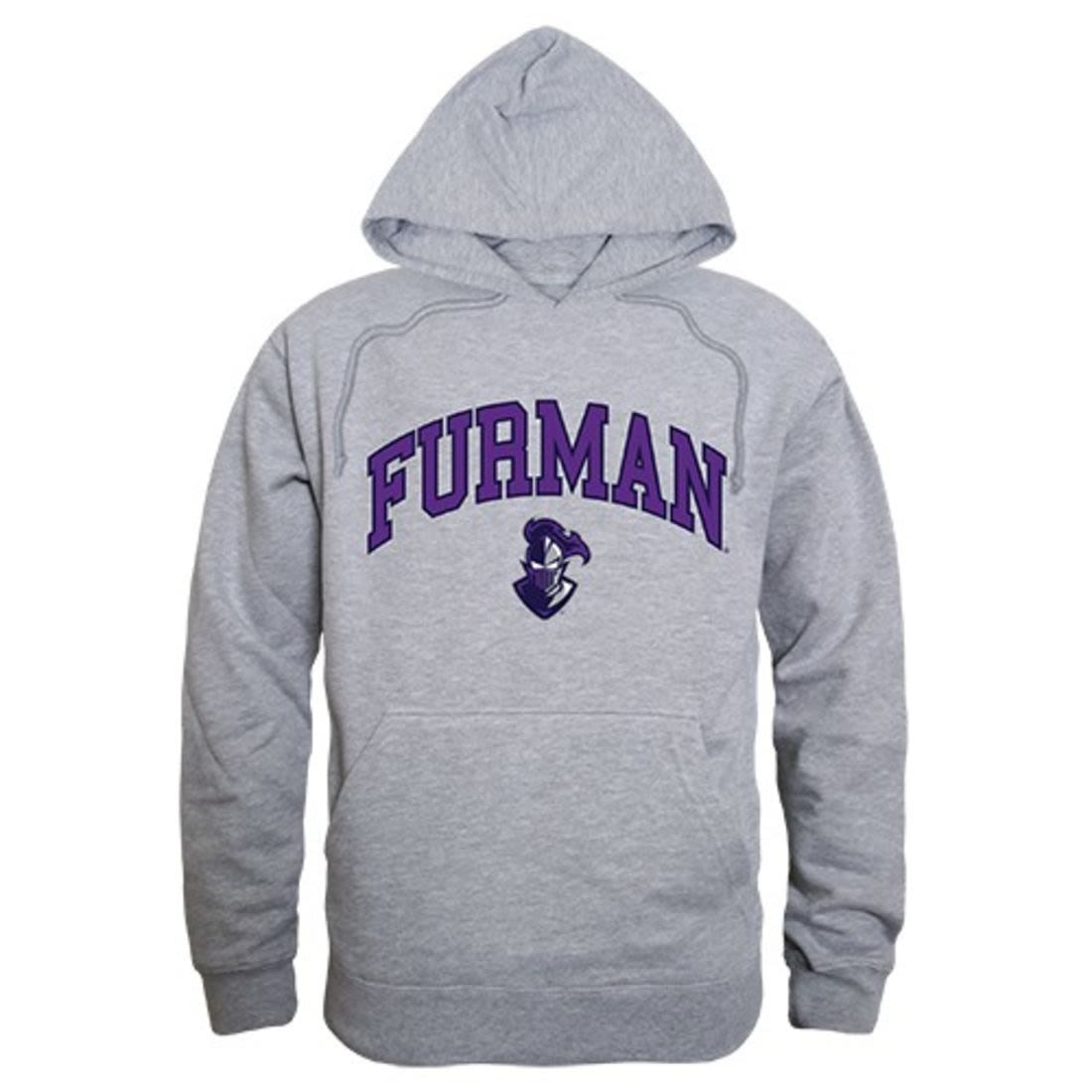Furman University Paladins Campus Hoodie Sweatshirt Heather Grey-Campus-Wardrobe