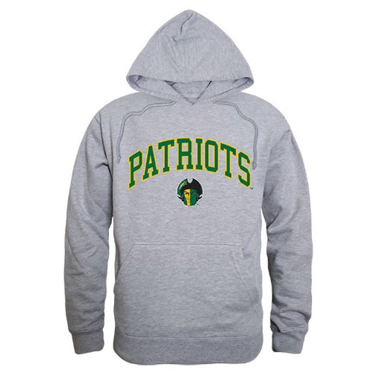 George Mason University Patriots Campus Hoodie Sweatshirt Heather Grey-Campus-Wardrobe