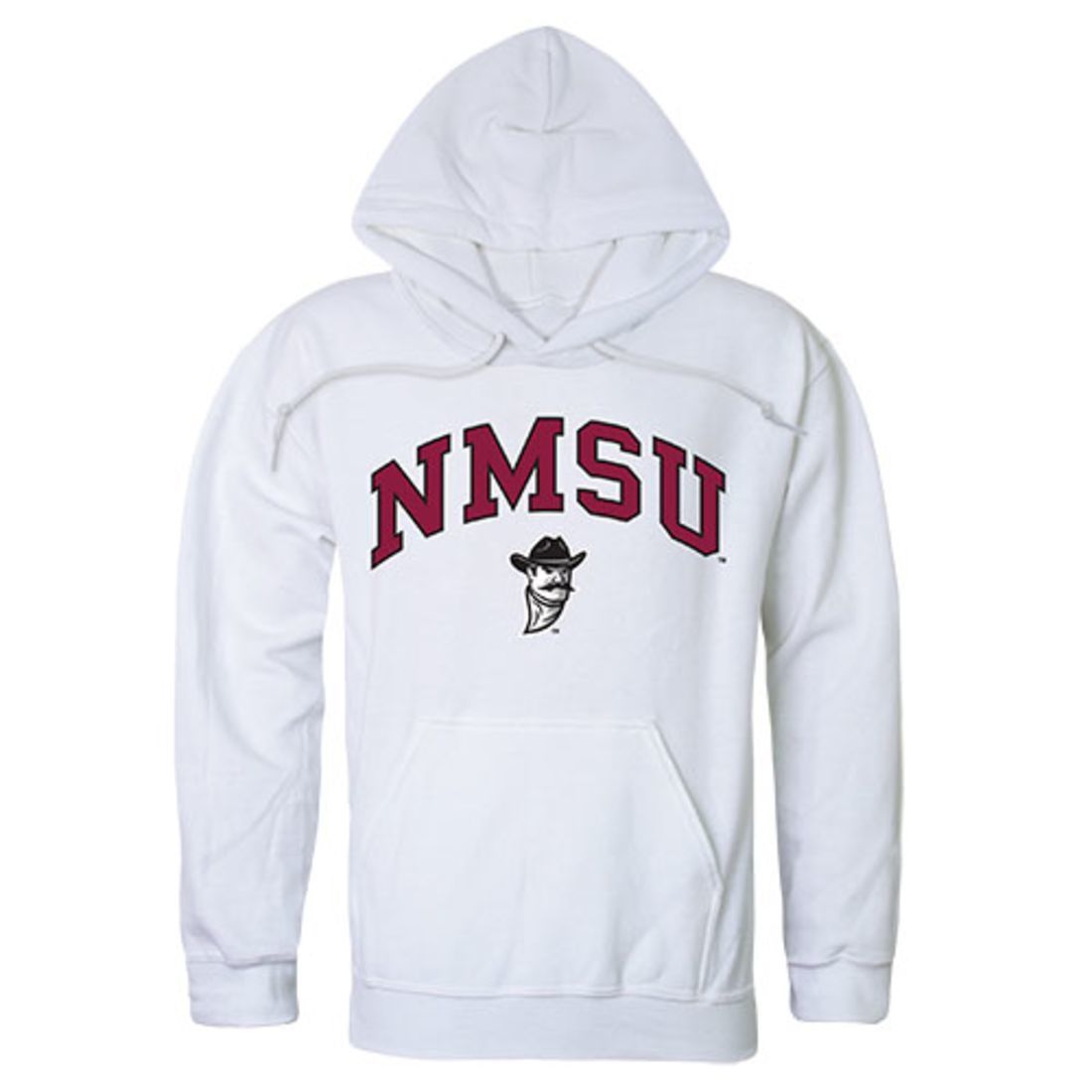 New Mexico State University Aggies Campus Hoodie Sweatshirt White-Campus-Wardrobe
