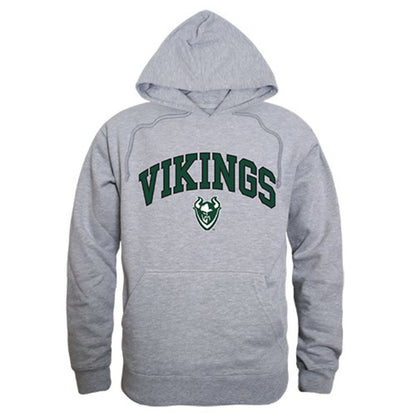 Portland State University Vikings Campus Hoodie Sweatshirt Heather Grey-Campus-Wardrobe
