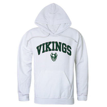 Portland State University Vikings Campus Hoodie Sweatshirt White-Campus-Wardrobe