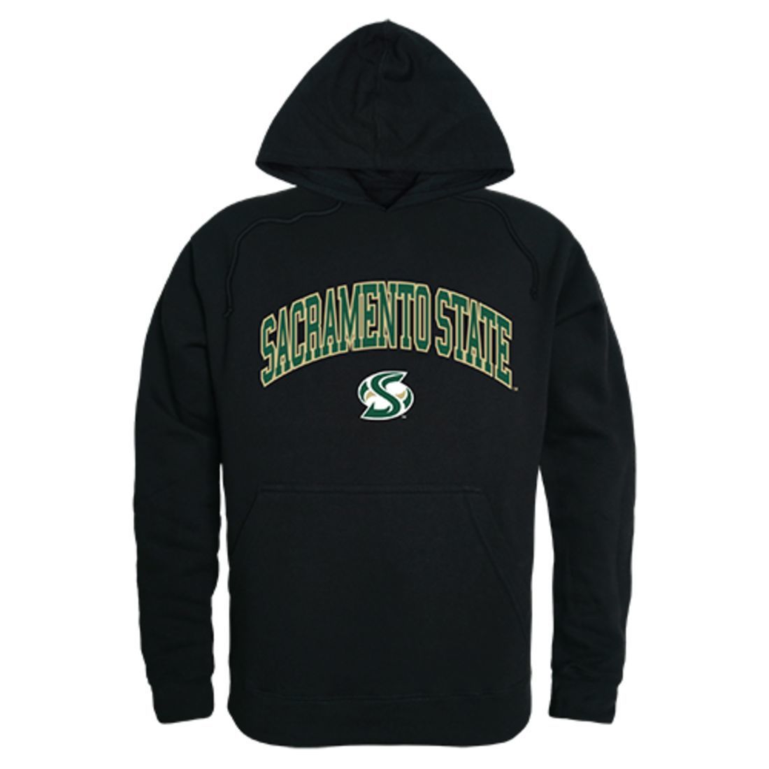 Sacramento State Hornets Campus Hoodie Sweatshirt Black-Campus-Wardrobe