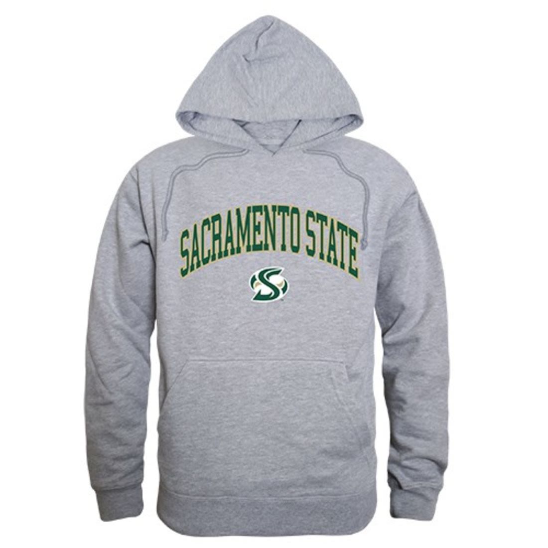 Sacramento State Hornets Campus Hoodie Sweatshirt Heather Grey-Campus-Wardrobe