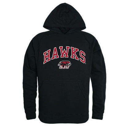 Saint Joseph's University Hawks Campus Hoodie Sweatshirt Black-Campus-Wardrobe