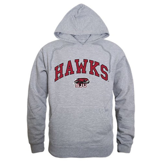 Saint Joseph's University Hawks Campus Hoodie Sweatshirt Heather Grey-Campus-Wardrobe