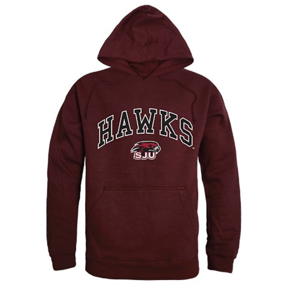 Saint Joseph's University Hawks Campus Hoodie Sweatshirt Maroon-Campus-Wardrobe