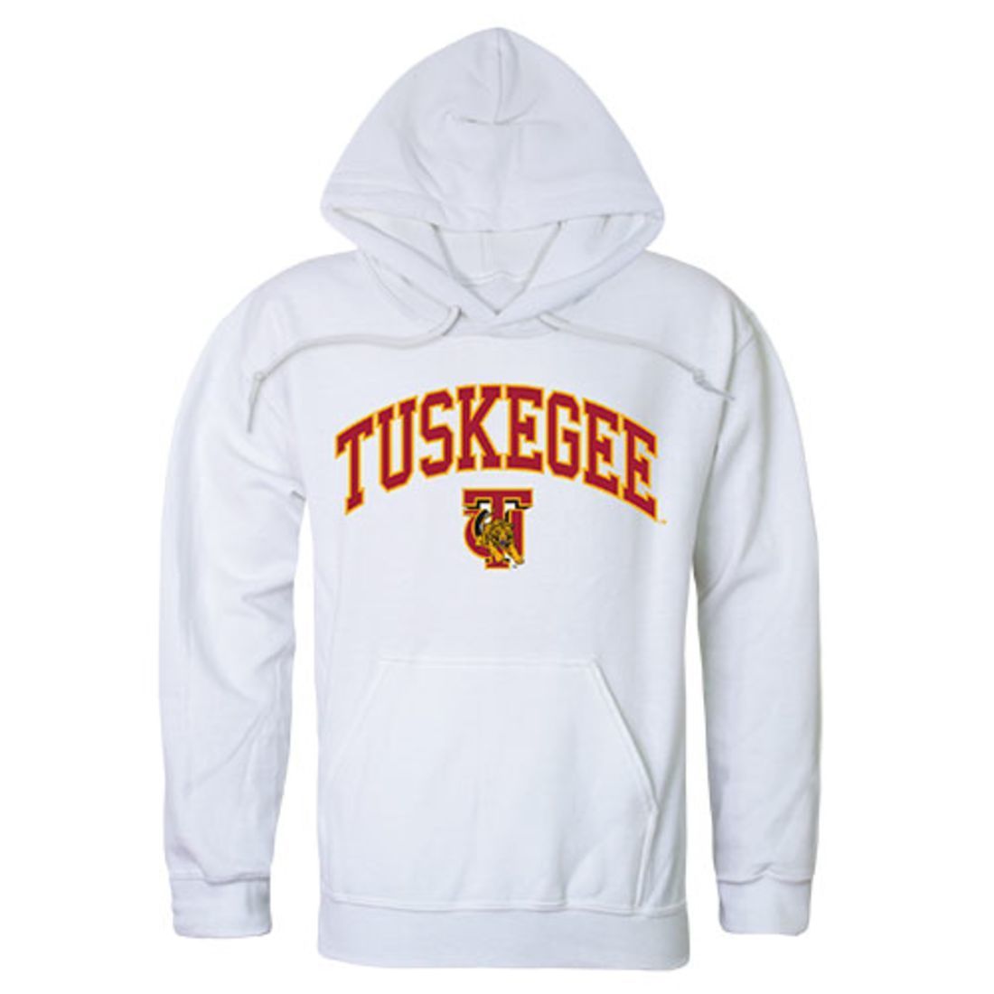 Tuskegee University Tigers Campus Hoodie Sweatshirt White-Campus-Wardrobe