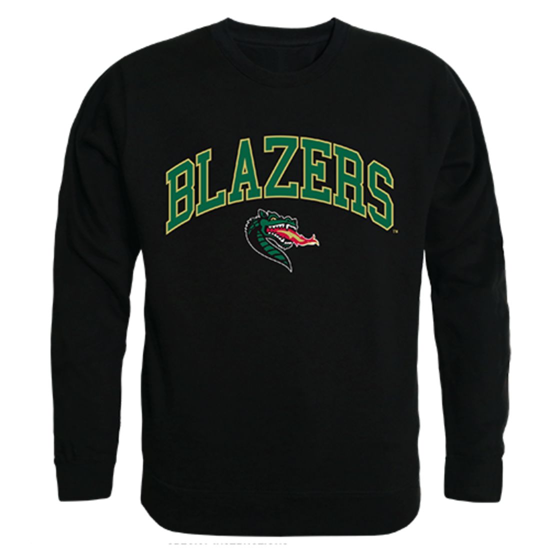 UAB University of Alabama at Birmingham Campus Crewneck Pullover Sweatshirt Sweater Black-Campus-Wardrobe