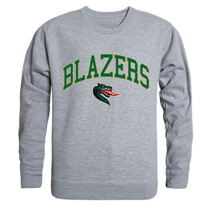 UAB University of Alabama at Birmingham Campus Crewneck Pullover Sweatshirt Sweater Heather Grey-Campus-Wardrobe