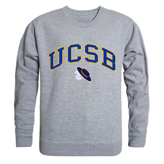 UCSB University of California Santa Barbara Campus Crewneck Pullover Sweatshirt Sweater Heather Grey-Campus-Wardrobe