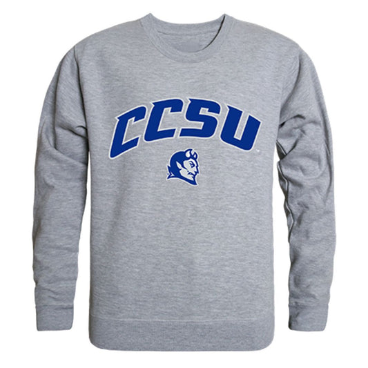 CCSU Central Connecticut State University Campus Crewneck Pullover Sweatshirt Sweater Heather Grey-Campus-Wardrobe