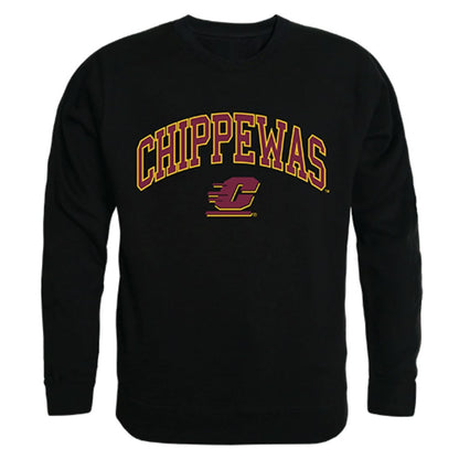 CMU Central Michigan University Campus Crewneck Pullover Sweatshirt Sweater Black-Campus-Wardrobe