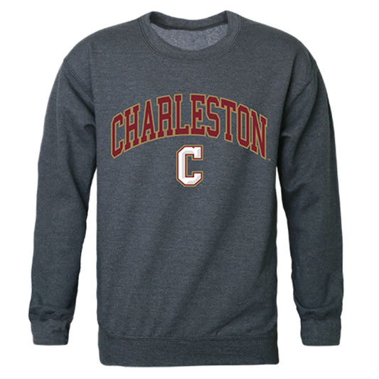 COFC College of Charleston Campus Crewneck Pullover Sweatshirt Sweater Heather Charcoal-Campus-Wardrobe