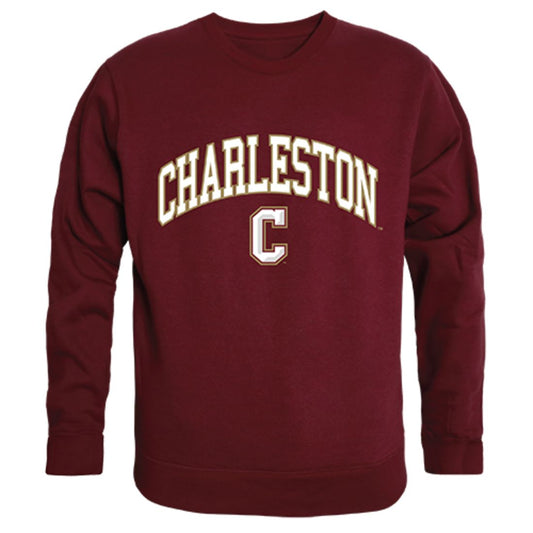 COFC College of Charleston Campus Crewneck Pullover Sweatshirt Sweater Maroon-Campus-Wardrobe
